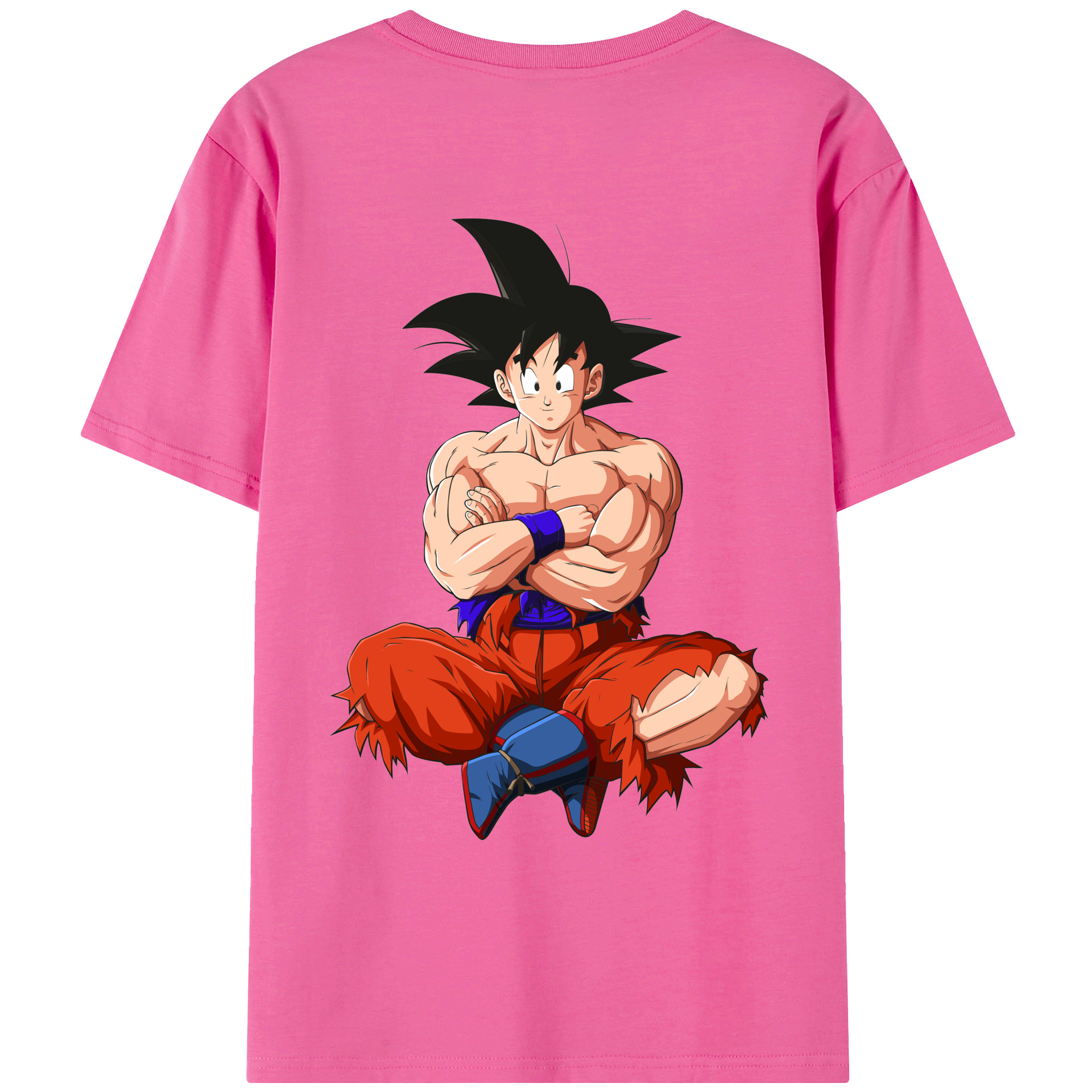 （画像用） ドラゴンボール 孫悟空（そん ごくう）Son Goku カカロット DRAGON BALL Kakarotto レディース半袖Tシャツ(バックプリント)